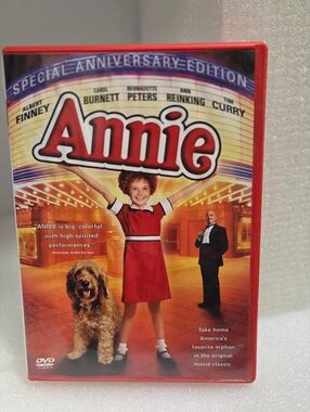 Annie DVD Movie Case - Red, White, Black